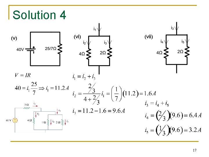 Solution 4 (v) (vii) 17 