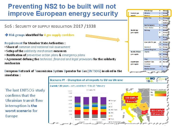 Preventing NS 2 to be built will not improve European energy security SOS : Preventing NS 2 to be built will not improve European energy security SOS :