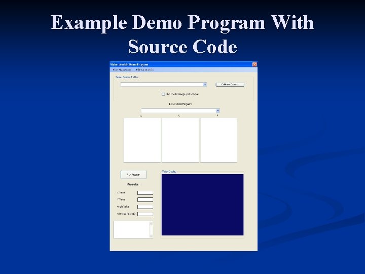 Example Demo Program With Source Code 