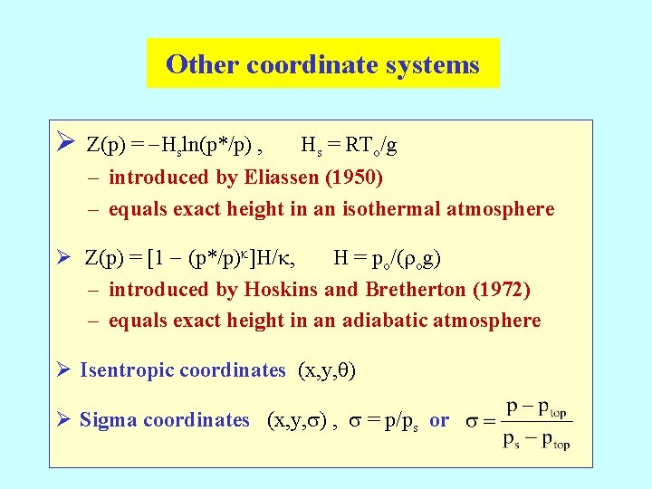 Advanced Dynamical Meteorology Roger K Smith Ch 0102