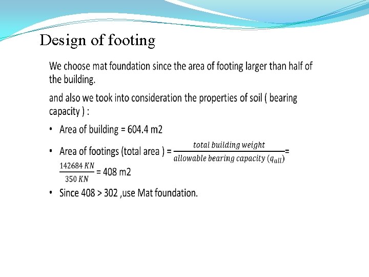 Design of footing 