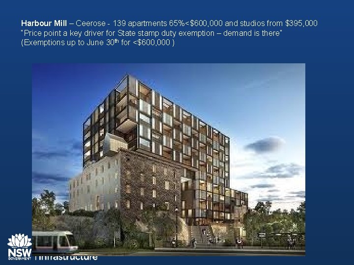Harbour Mill – Ceerose - 139 apartments 65%<$600, 000 and studios from $395, 000