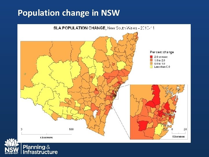 Population change in NSW 