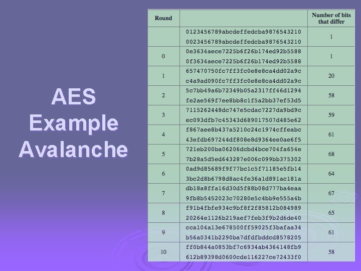 AES Example Avalanche 