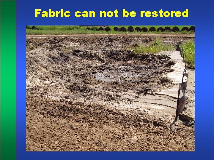 Fabric can not be restored 