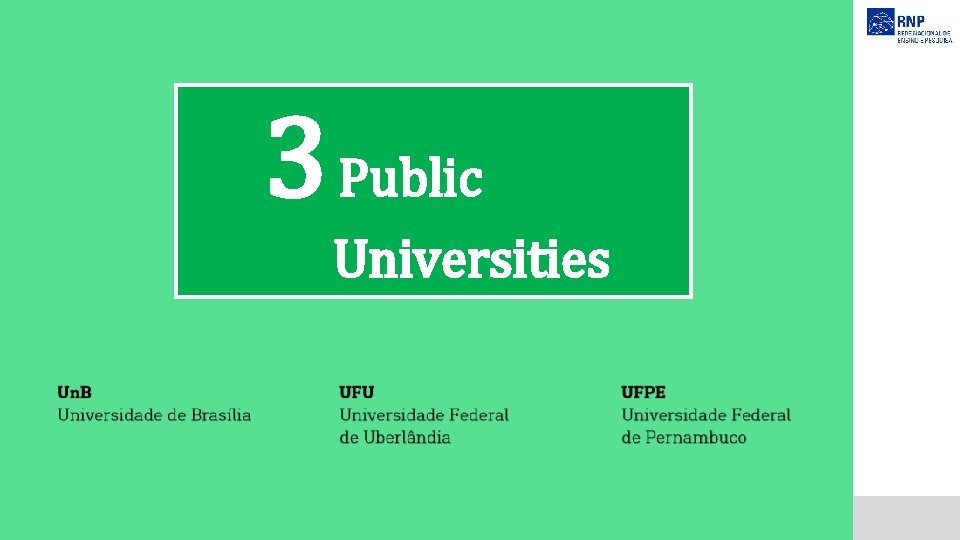 3 Public Universities 