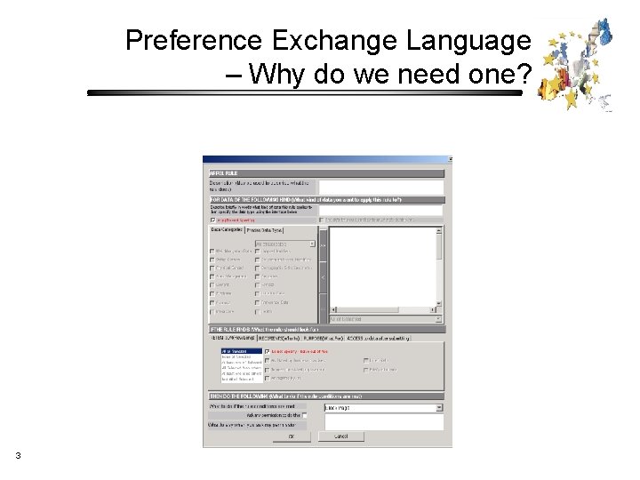 Preference Exchange Language – Why do we need one? 3 