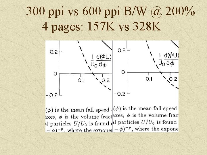 300 ppi vs 600 ppi B/W @ 200% 4 pages: 157 K vs 328