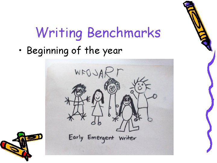 Writing Benchmarks • Beginning of the year 