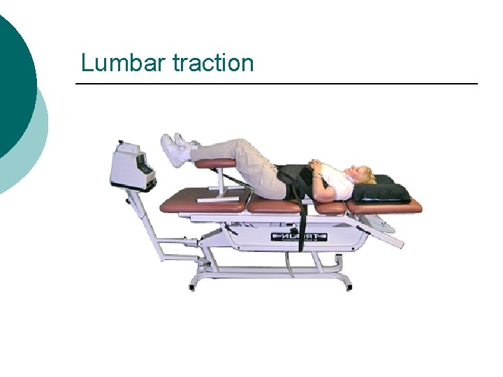 Lumbar traction 