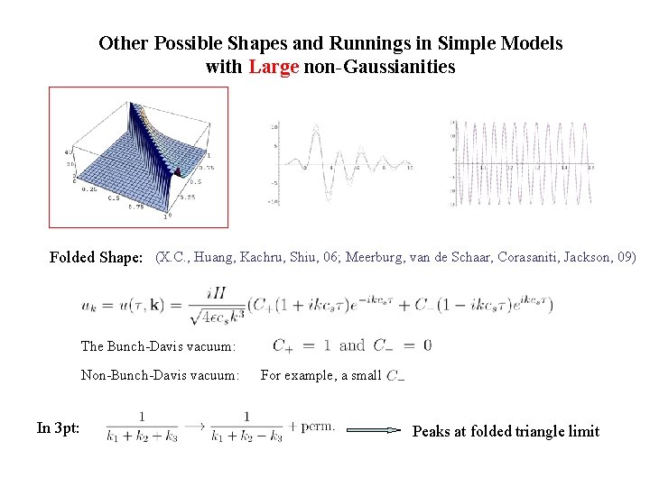 Other Possible Shapes and Runnings in Simple Models with Large non-Gaussianities Folded Shape: (X.