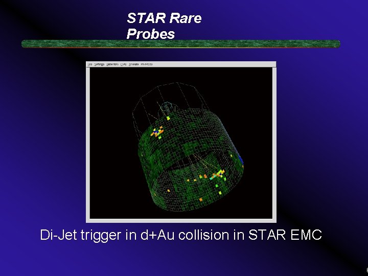 STAR Rare Probes Di-Jet trigger in d+Au collision in STAR EMC 6 