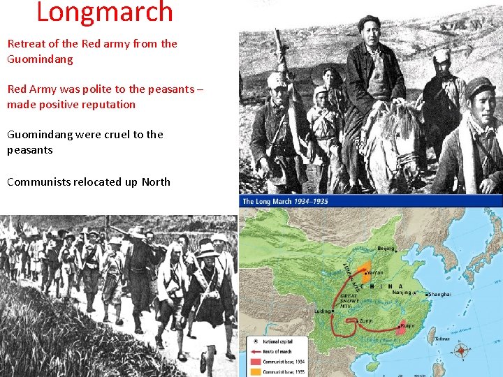 Longmarch Retreat of the Red army from the Guomindang Red Army was polite to