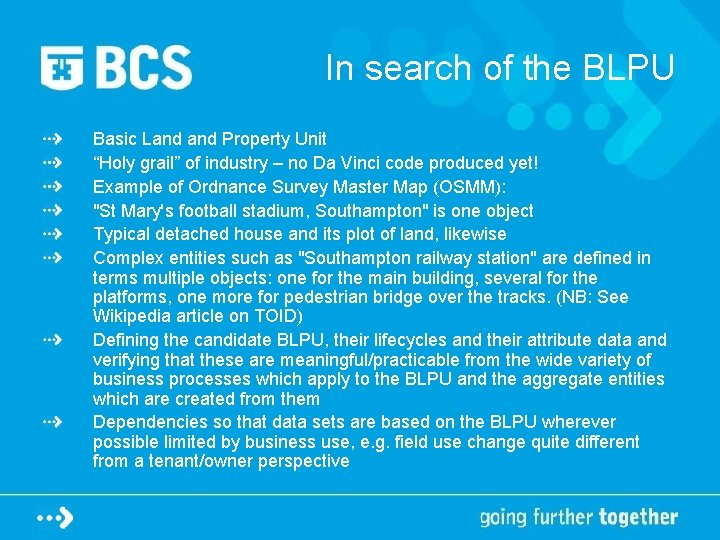 In search of the BLPU Basic Land Property Unit “Holy grail” of industry –