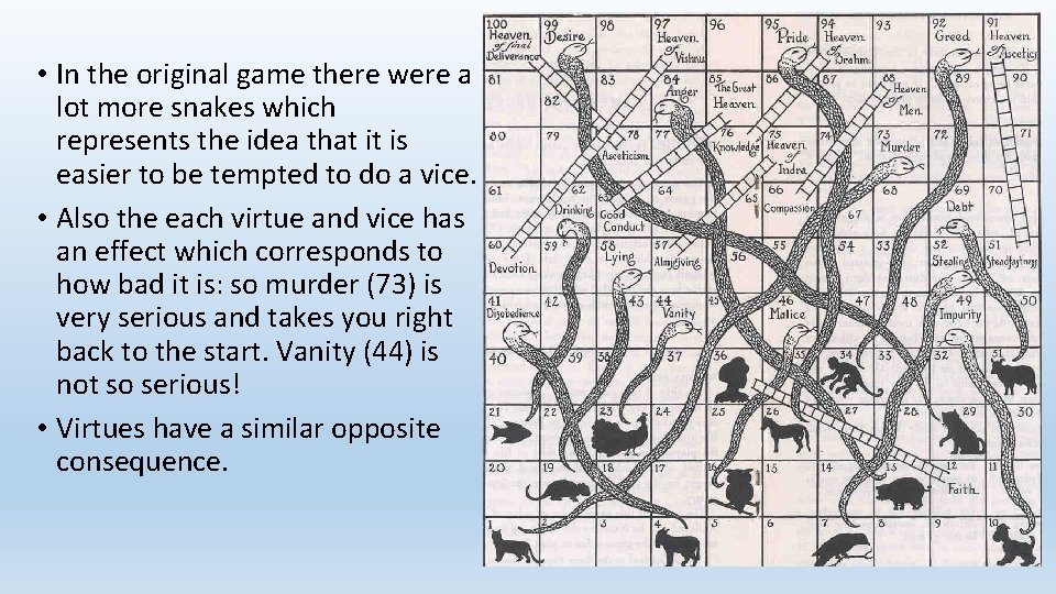  • In the original game there were a lot more snakes which represents