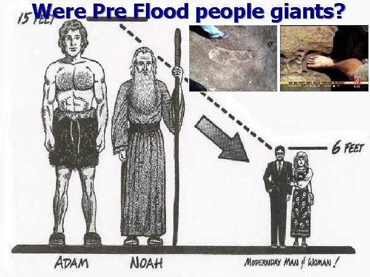 Were Pre Flood people giants? 