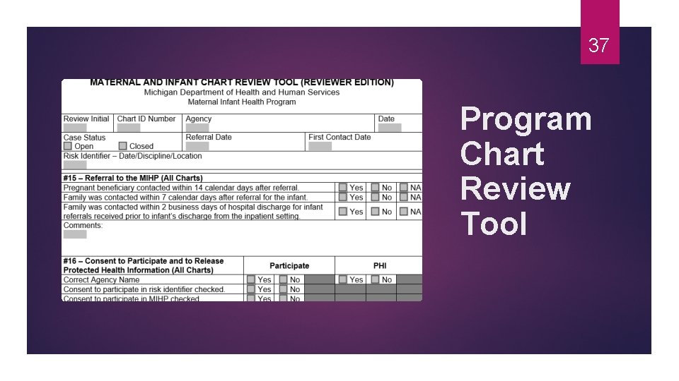 37 Program Chart Review Tool 