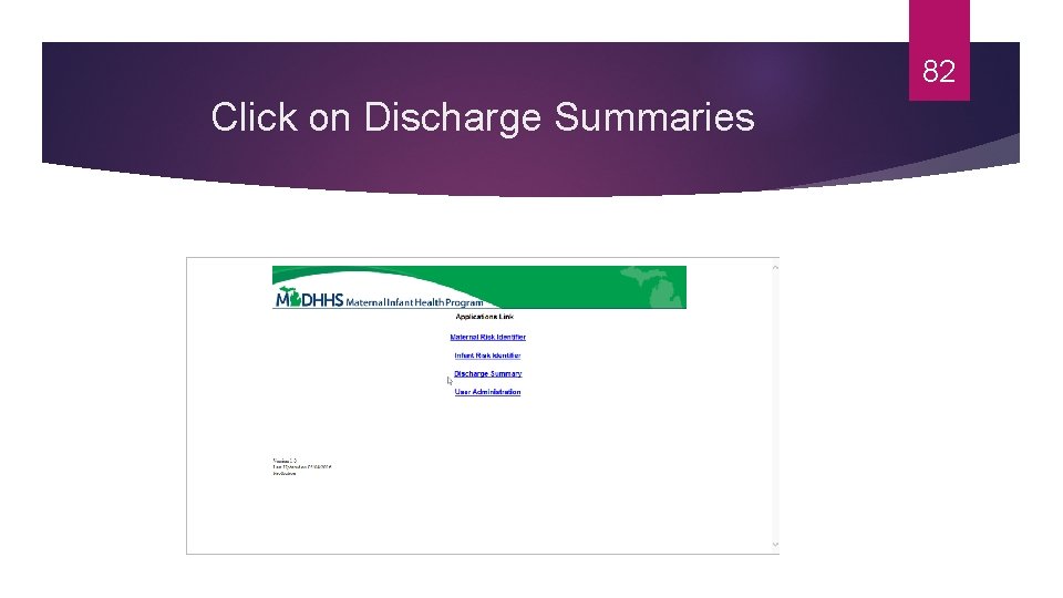 82 Click on Discharge Summaries 