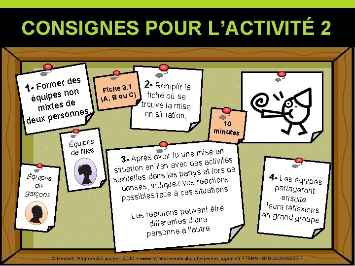 CONSIGNES POUR L’ACTIVITÉ 2 es d r e m r 1 - Fo non