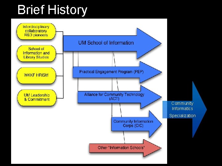 Brief History Community Informatics Specialization 