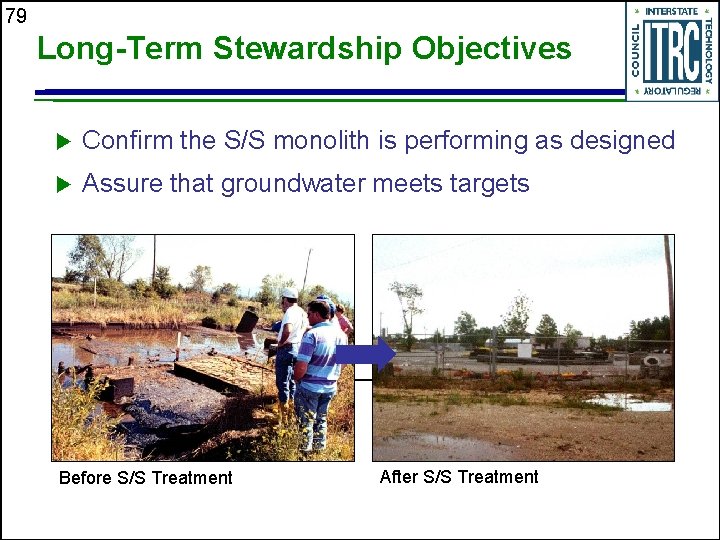 79 Long-Term Stewardship Objectives u Confirm the S/S monolith is performing as designed u