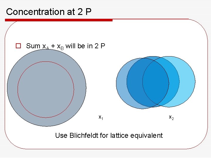 Concentration at 2 P o Sum x. A + x. B will be in