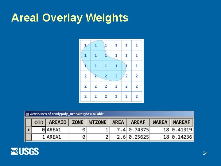 Areal Overlay Weights 24 Areal Overlay Weights 24
