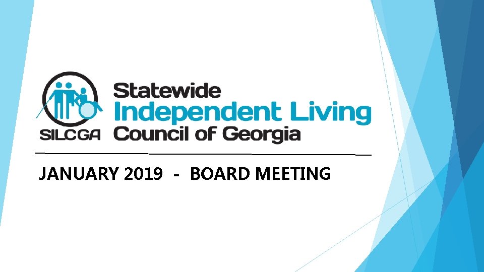 JANUARY 2019 - BOARD MEETING 