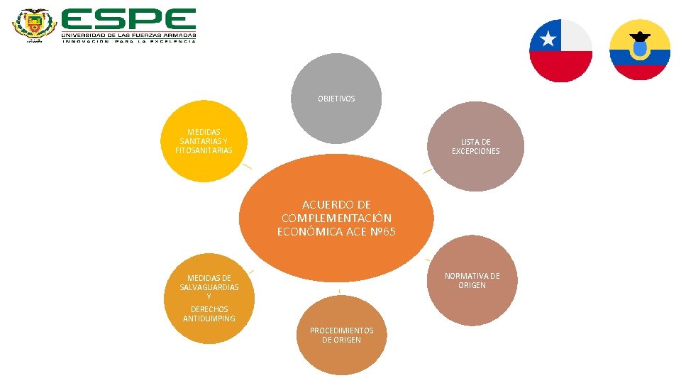 OBJETIVOS MEDIDAS SANITARIAS Y FITOSANITARIAS LISTA DE EXCEPCIONES ACUERDO DE COMPLEMENTACIÓN ECONÓMICA ACE Nº