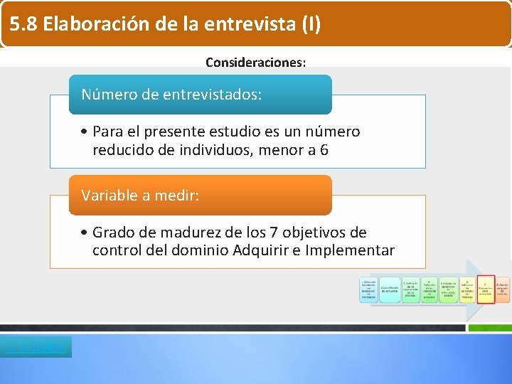 5. 8 Elaboración de la entrevista (I) Consideraciones: Número de entrevistados: • Para el 5. 8 Elaboración de la entrevista (I) Consideraciones: Número de entrevistados: • Para el