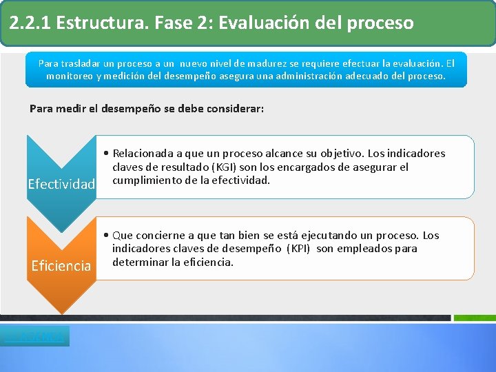 2. 2. 1 Estructura. Fase 2: Evaluación del proceso Para trasladar un proceso a 2. 2. 1 Estructura. Fase 2: Evaluación del proceso Para trasladar un proceso a