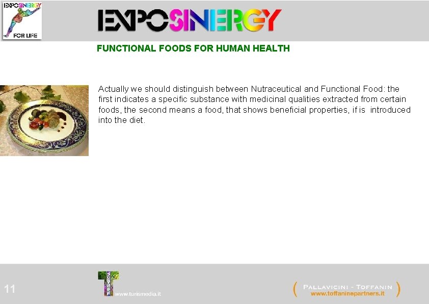 FUNCTIONAL FOODS FOR HUMAN HEALTH Actually we should distinguish between Nutraceutical and Functional Food: