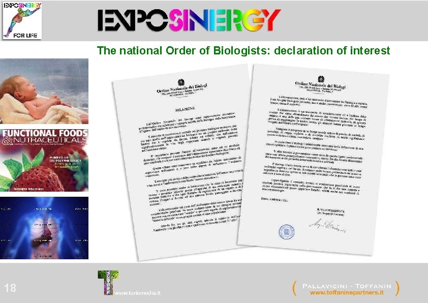 The national Order of Biologists: declaration of interest 18 