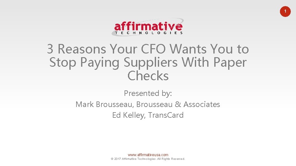 1 3 Reasons Your CFO Wants You to Stop Paying Suppliers With Paper Checks