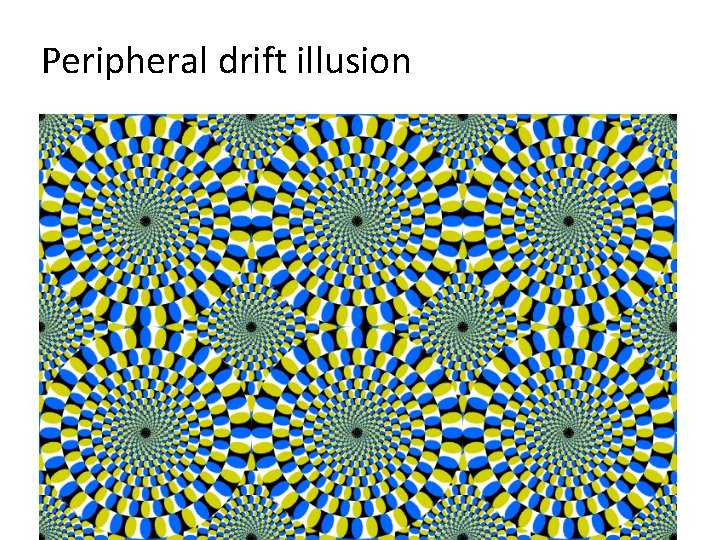 Peripheral drift illusion Peripheral drift illusion