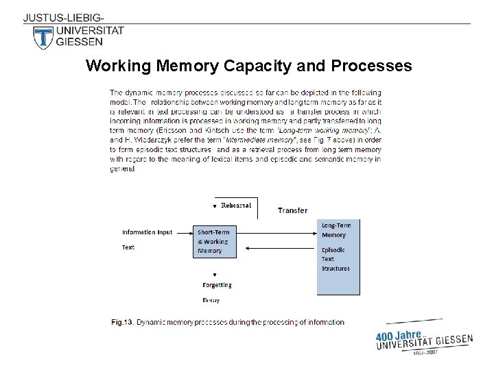  Working Memory Capacity and Processes 