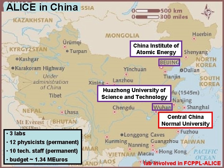 ALICE in China Institute of Atomic Energy Huazhong University of Science and Technology Central