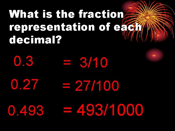 Writing Decimals As Fractions What Is The Fraction