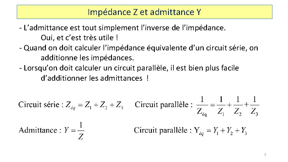 Abaque de Smith un outil mystrieux 3me partie