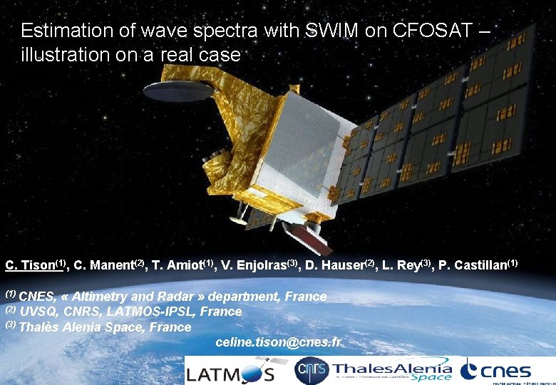 Estimation of wave spectra with SWIM on CFOSAT – illustration on a real case