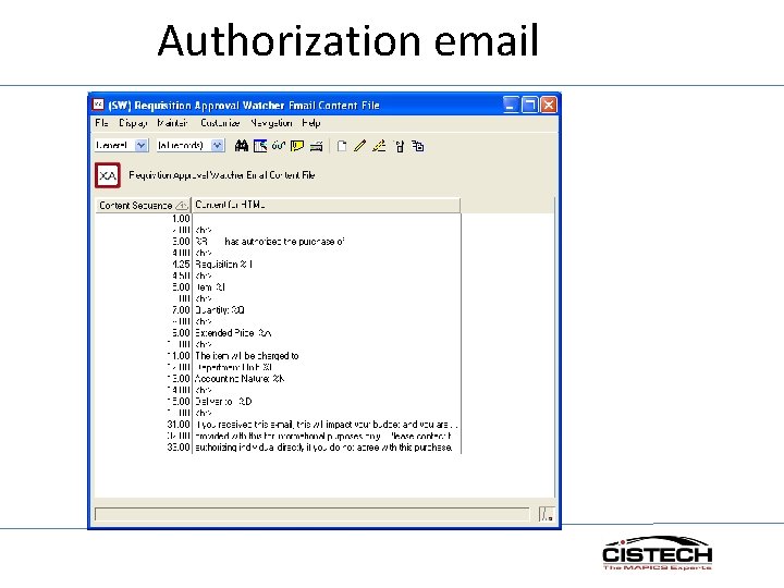 Authorization email 