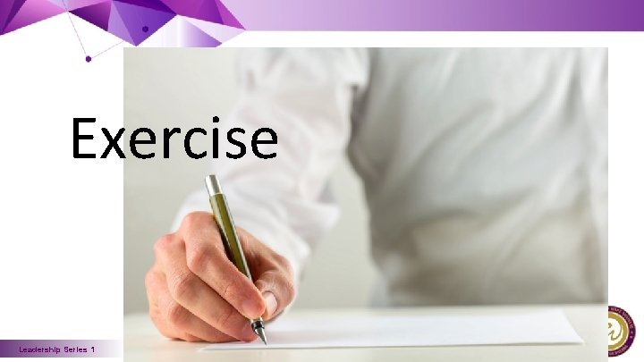 Exercise Leadership Series 1 