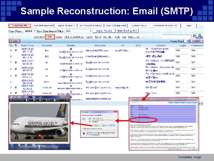 Sample Reconstruction: Email (SMTP) Company Logo 