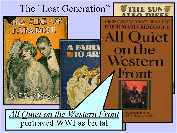 The “Lost Generation” All Quiet on the Western Front portrayed WWI as brutal 