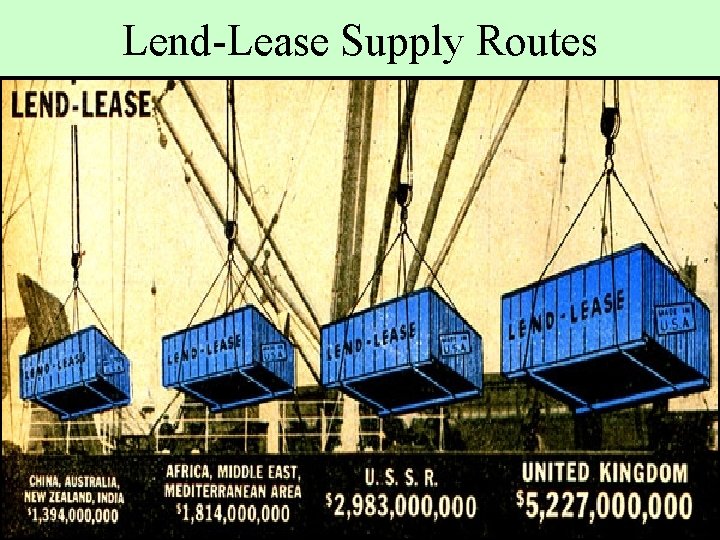 Lend-Lease Supply Routes 