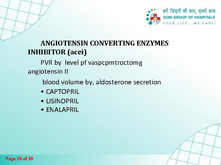 ANGIOTENSIN CONVERTING ENZYMES INHIBITOR (acei) PVR by level pf vaspcpmtroctomg angiotensin II blood volume ANGIOTENSIN CONVERTING ENZYMES INHIBITOR (acei) PVR by level pf vaspcpmtroctomg angiotensin II blood volume