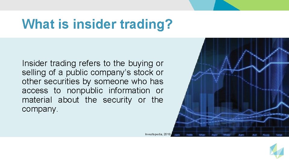 What is insider trading? Insider trading refers to the buying or selling of a