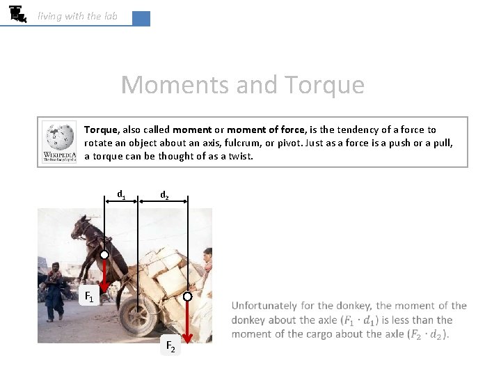 living with the lab Moments and Torque, also called moment or moment of force,