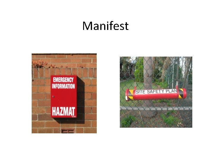 Manifest 