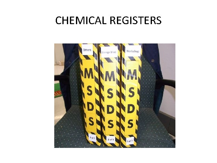 CHEMICAL REGISTERS 